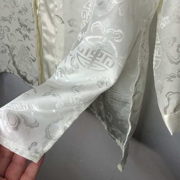 Vintage Le Boudoir sheen printed satiny top - Picture 6 of 10